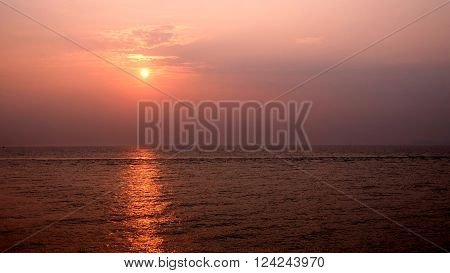 Sunset taken at YanTai, Shan Dong, China