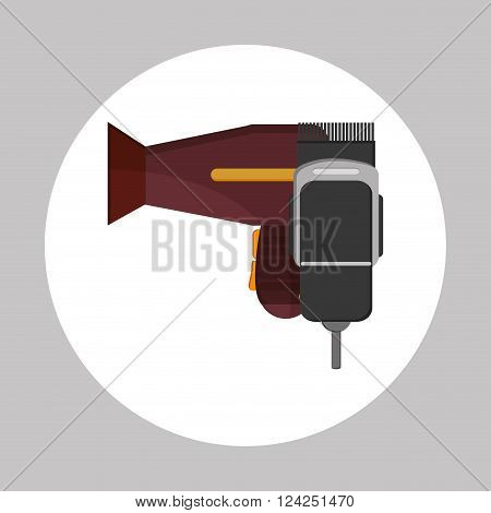 Hair salon  concept with icon design, vector illustration 10 eps graphic.