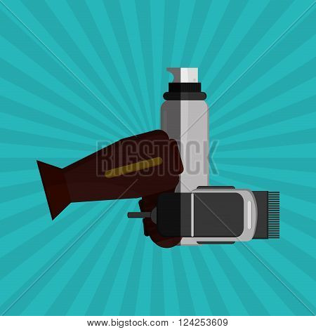 Hair salon  concept with icon design, vector illustration 10 eps graphic.