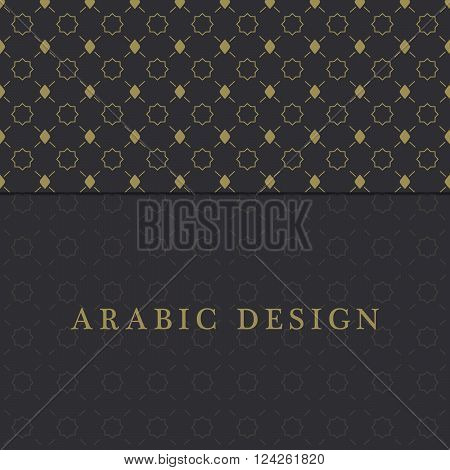 EID Mubarak Card arabic design. 10 eps vector illustration