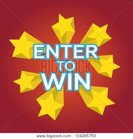 Enter to win. 10 eps vector illustration