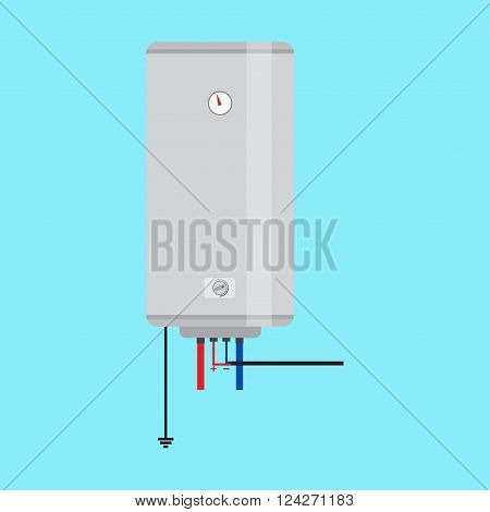 Electric Water Heater. Flat Icon For  Web Design And Application Interface, Also Useful For Infograp