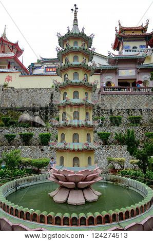 George Town/Malaysia - September 2012: Kek Lok Si temple in George Town Penang Malaysia