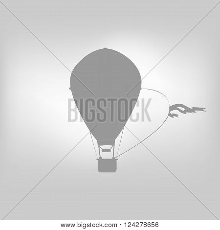 vector icon air sky baloon illustration isolated