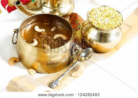 Lentil Kheer / Pradaman parippu payasam - Lentil dessert prepared during South Indian festivals