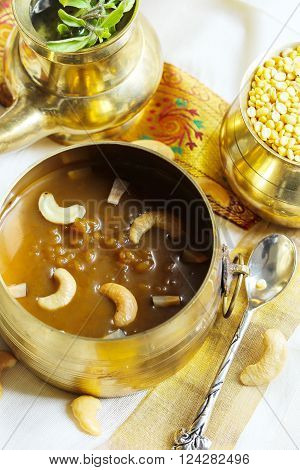 Lentil Kheer / Pradaman parippu payasam - Lentil dessert prepared during South Indian festivals