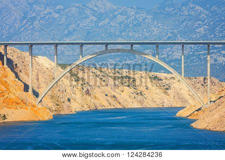 Beautiful View From The Maslenica Bridge, Croatia