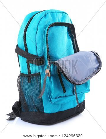 School backpack, isolated on white