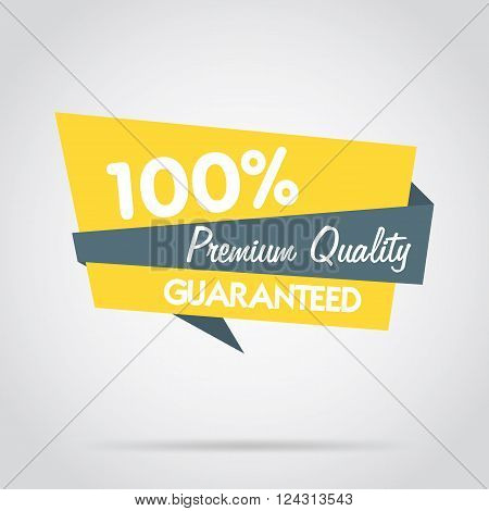 Premium quality stamp flat vector illustration. Design of ad offer stamp. Premium quality stamp. Premium quality sticker. Promo offer. Premium quality badge. Special offer stamp. Premium quality label. Vector icon of premium quality.