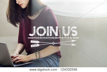 Join Us Recruitment Employment Hiring Concept