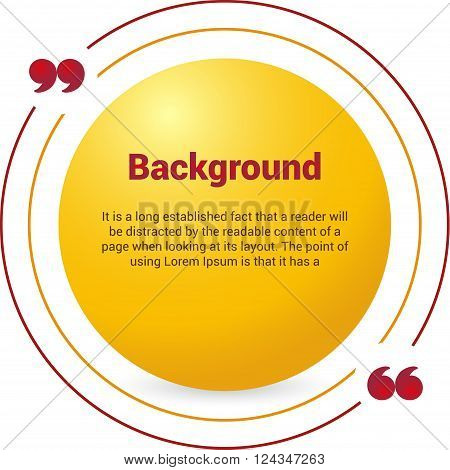 Quote circles boxes with text isolated on white background. Quote bubble.