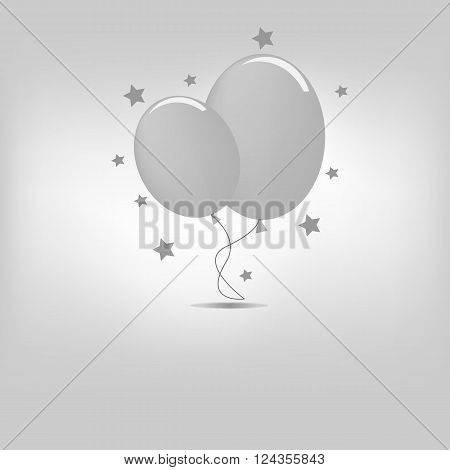 vector icon air sky baloon illustration isolated