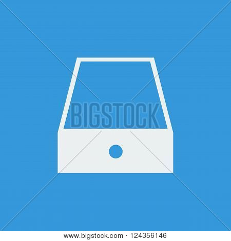 Safe Icon In Vector Format. Premium Quality Safe Icon. Web Graphic Safe Icon Sign On Blue Background