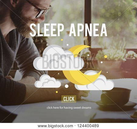 Sleep Apnea Snorer Insomnia Breathing Concept