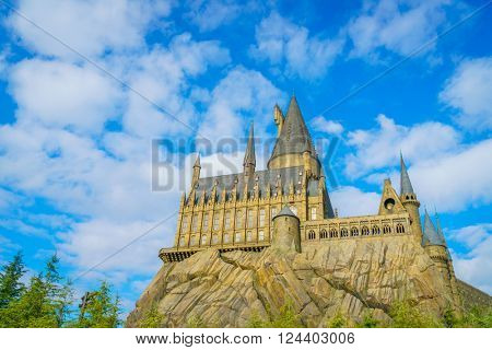 OSAKA, JAPAN - December 1, 2015: Universal Studios Japan (USJ). According to 2014 Theme Index Global Attraction Attendance Report, USJ is ranked fifth among the top 25 amusement parks worldwide.