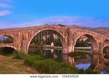 Old bridge in Trebinje - Bosnia and Herzegovina - architecture travel background