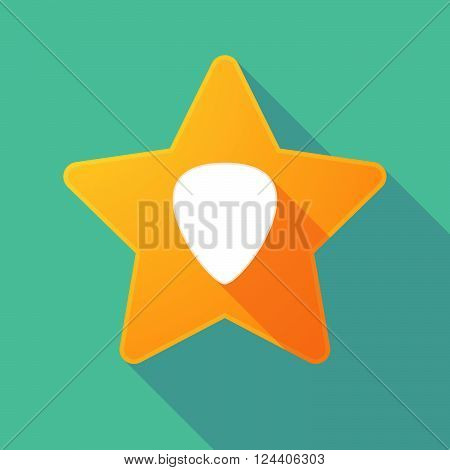 Long Shadow Star With A Plectrum