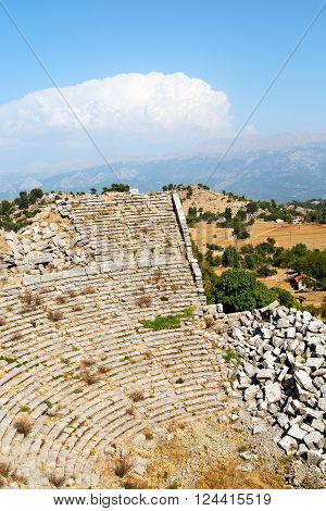 From The Hill In Asia       Ruins And Nature