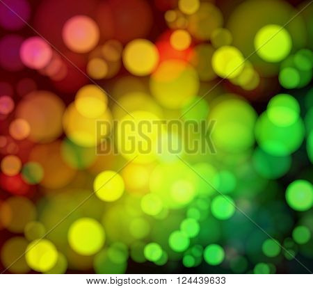 Magical background with night bokeh for holiday