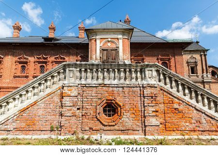Krutitsy Metochion of Russian Orthodox Church, in the summer on a sunny day. Moscow, Russia