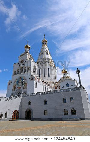 MINSK, BELARUS - JULY 20, 2014: Memorial Church of All Saints