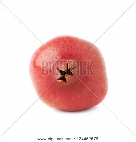 Pomegranate punica granatum fruit isolated over the white background