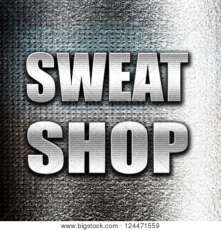 Grunge metal Sweat shop background with some smooth lines