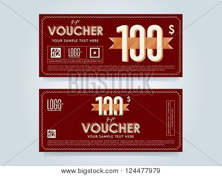 Voucher design. Discount coupon. Special offer voucher. Layout voucher. Voucher background. Sale voucher coupon. Voucher. Gift voucher template. Discount voucher. Gift certificate. Sides of gift voucher. Gift coupon template. Vector voucher template.