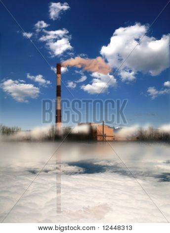 fabbrica sporco cielo