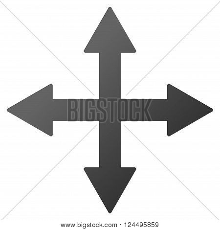Quadro Arrows vector toolbar icon for software design. Style is a gradient icon symbol on a white background.