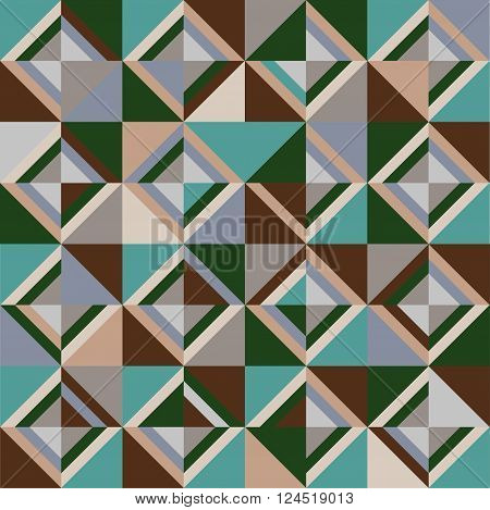 Colored triangles. Seamless pattern. Coloful vector illustration