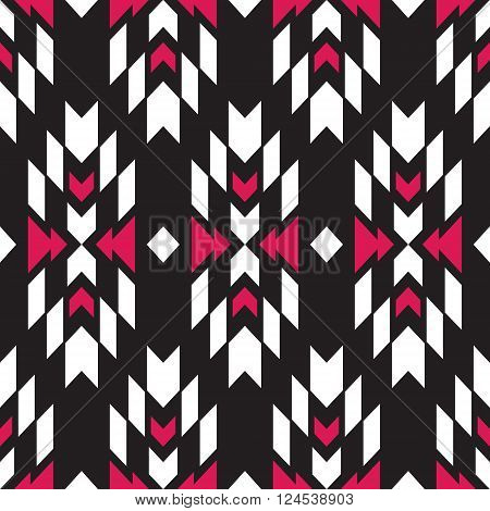 Tribal seamless colorful geometric pattern. Ethnic vector texture.Traditional ornament.