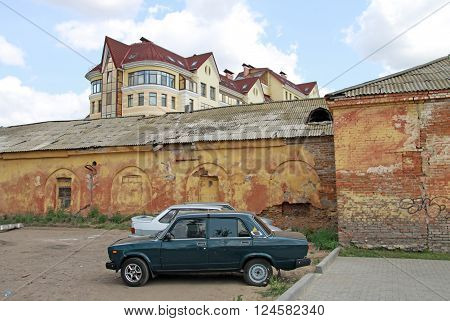 Omsk, Russia - July 02, 2010: Architectural And Historical Complex Of Omsk Fortress, View Of Old Ba