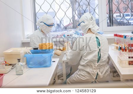 Process control and sterility of harvested blood plasma by rapid laboratory studies. clean rooms