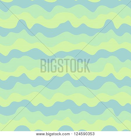 Seamless wave pattern in light pastel colors
