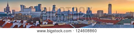 Panoramic view of Warsaw at sunset, Warsaw, Poland
** Note: Visible grain at 100%, best at smaller sizes