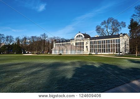 The Royal Lazienki park at sunrise, Warsaw, Poland