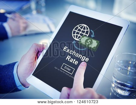 Exchange Rate Finance Trade Website Online Concept