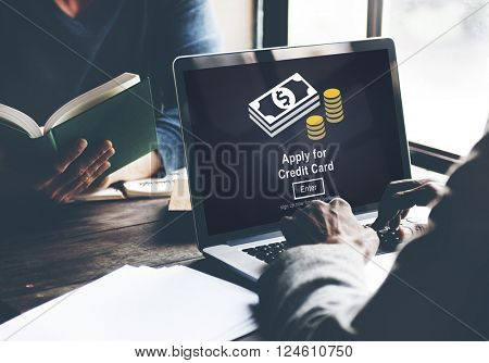 Apply for Credit Card Loan Payment Banking Concept