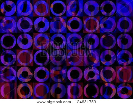 Circles Background Abstract Geometric Pop Art 2