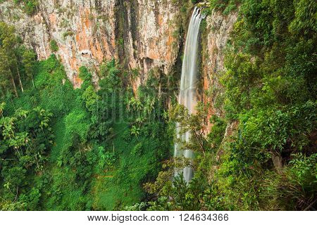 Purlingbrook Falls in Springbrook National Park, Queensland, Australia