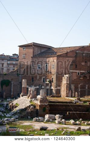 Forum of Augustus in the Imperial Fora Rome Italy.