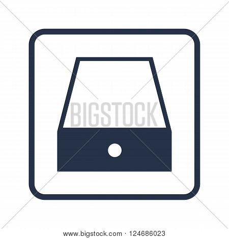 Safe Icon In Vector Format. Premium Quality Safe Icon. Web Graphic Safe Icon Sign On Blue Round Back