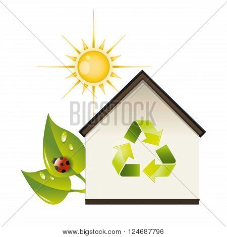 a plotting for good ecological recycling house