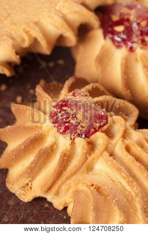 Kurabie biscuits (cakes) close up shotlocal focus