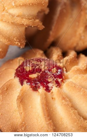 Kurabie biscuits (cakes) close up shotlocal focus
** Note: Shallow depth of field
