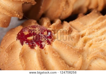 Kurabie biscuits (cakes) close up shotlocal focus
** Note: Shallow depth of field