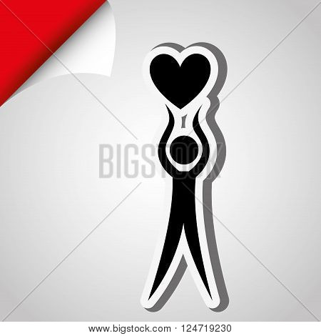 human figure design, vector illustration eps10 graphic
