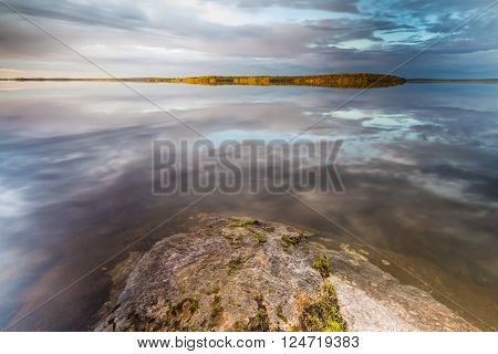 Wonderful Sky reflections over the lake in Russia
** Note: Shallow depth of field