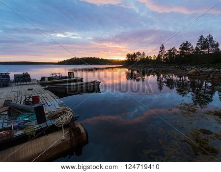 Sunset over White sea in Karelia, Russia
** Note: Soft Focus at 100%, best at smaller sizes